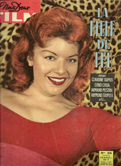 NOUS DEUX FILM magazine side cover Issue 36  1958
