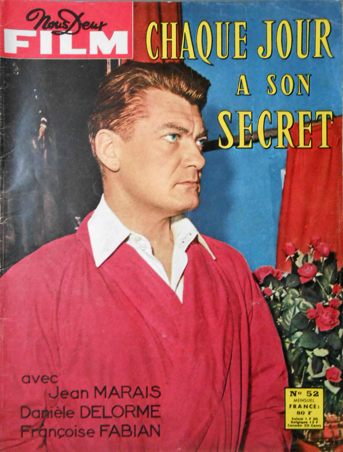 NOUS DEUX FILM magazine side cover Issue 52  1959
