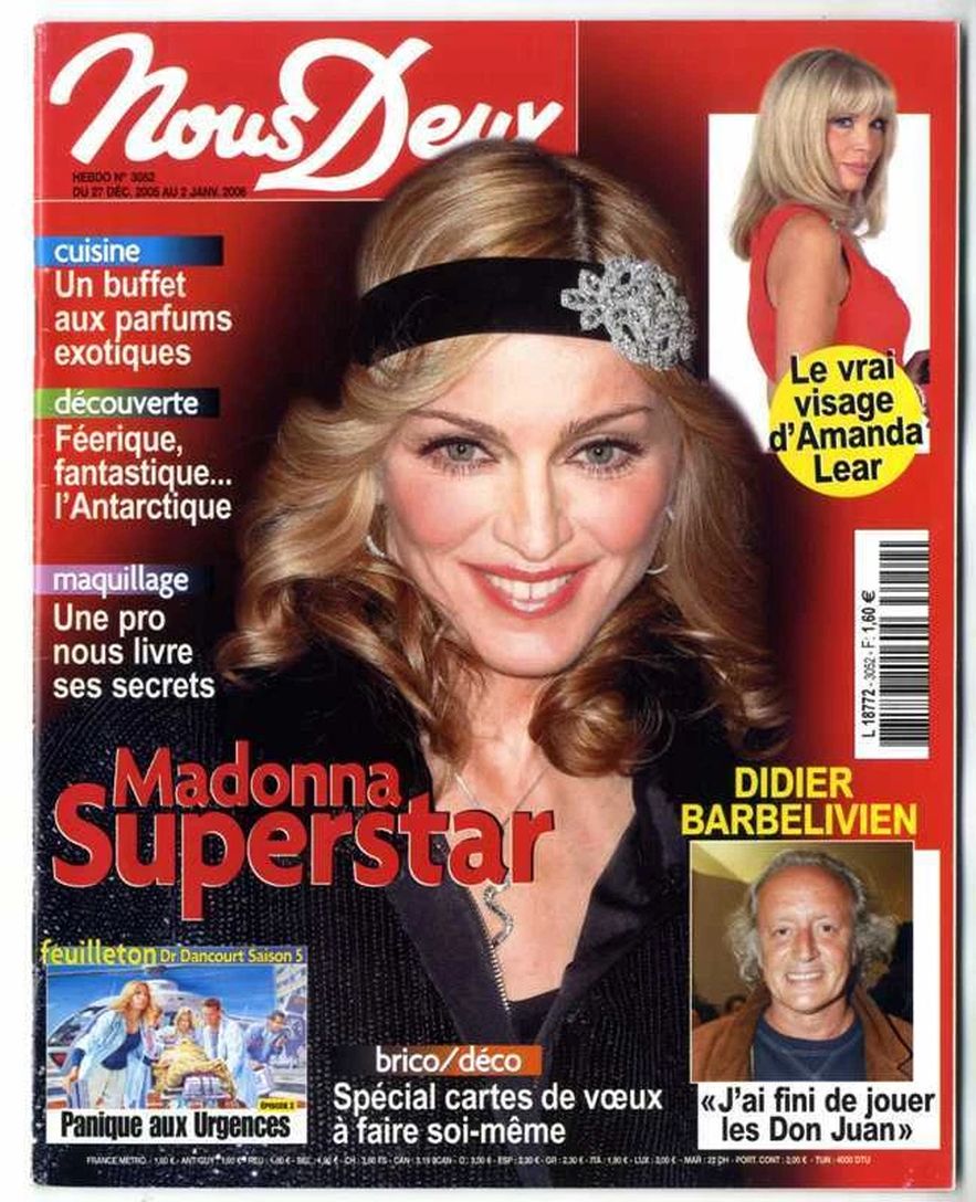 NOUS DEUX magazine side cover 27 December 2005