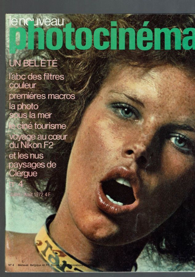 NOUVEAU PHOTOCINEMA | LE magazine side cover Issue 4 July/August 1972