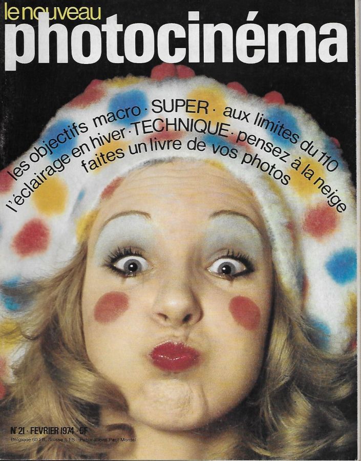 NOUVEAU PHOTOCINEMA | LE magazine side cover Issue 21 February 1974
