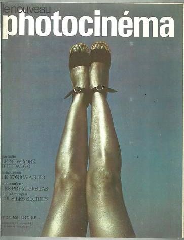 NOUVEAU PHOTOCINEMA | LE magazine side cover Issue 24 May 1974