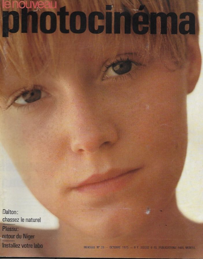 NOUVEAU PHOTOCINEMA | LE magazine side cover Issue 39 October 1975