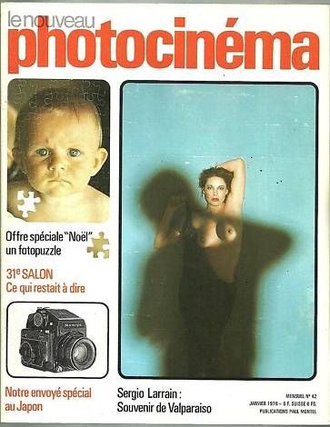 NOUVEAU PHOTOCINEMA | LE magazine side cover Issue 42 January 1976