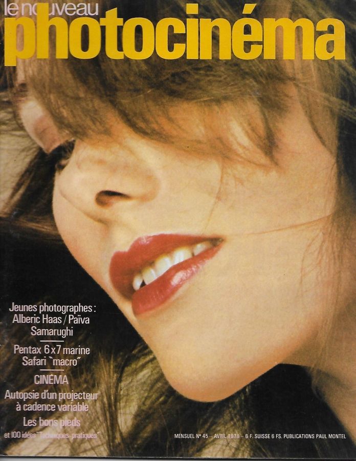 NOUVEAU PHOTOCINEMA | LE magazine side cover Issue 45 April 1976