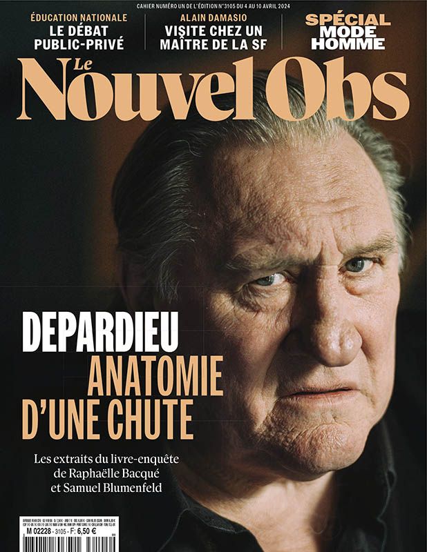NOUVEL OBSERVATEUR | LE magazine side cover 4 April 2024