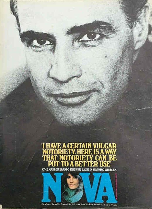 NOVA UK magazine side cover  January 1968