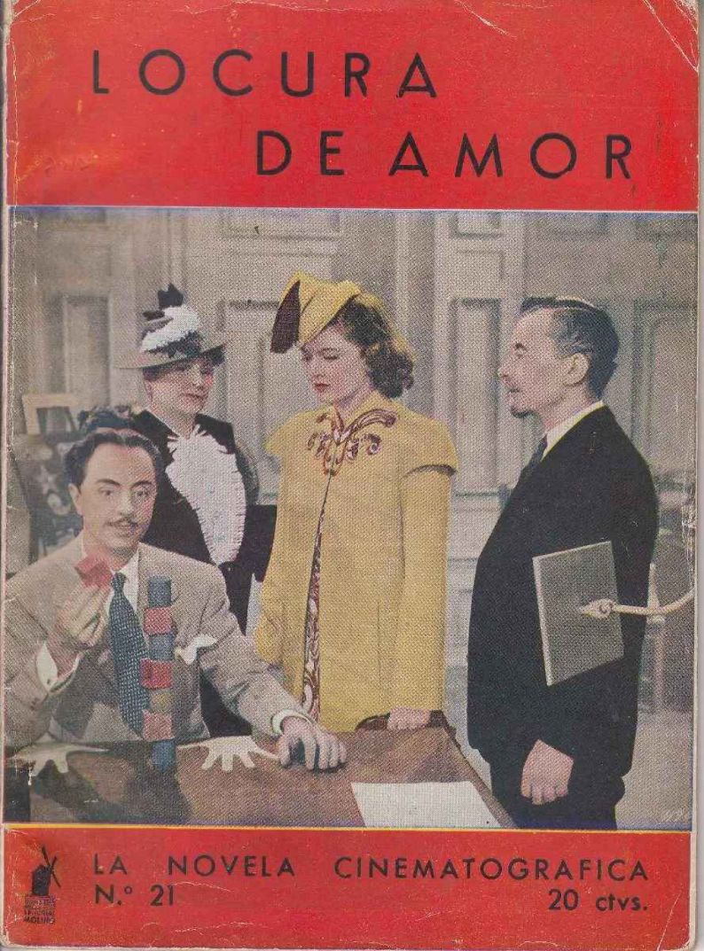 NOVELA CINEMATOGRAFICA | LA magazine side cover Issue 21   1942
