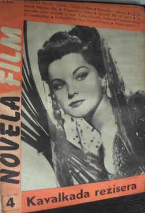NOVELA FILM magazine side cover Issue 4  1953