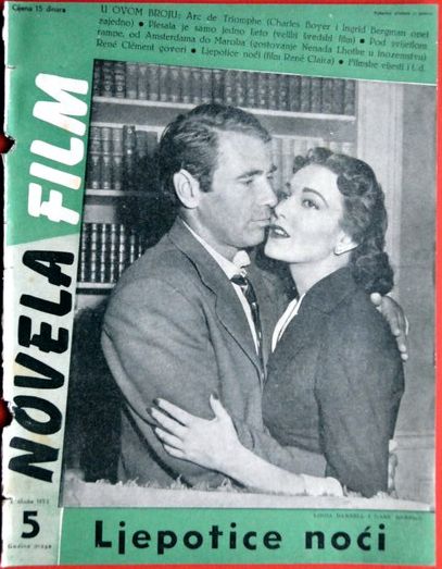 NOVELA FILM magazine side cover Issue 5  1953