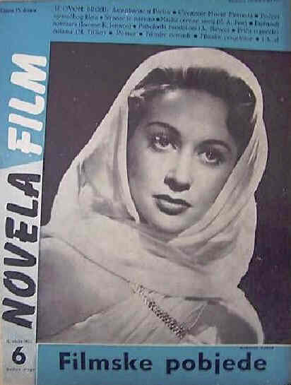 NOVELA FILM magazine side cover Issue 6  1953