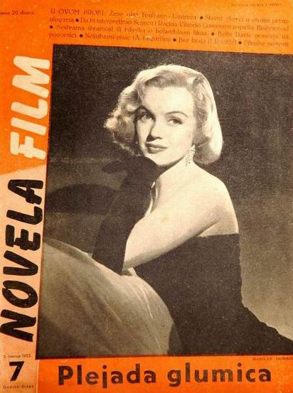 NOVELA FILM magazine side cover Issue 7  1953