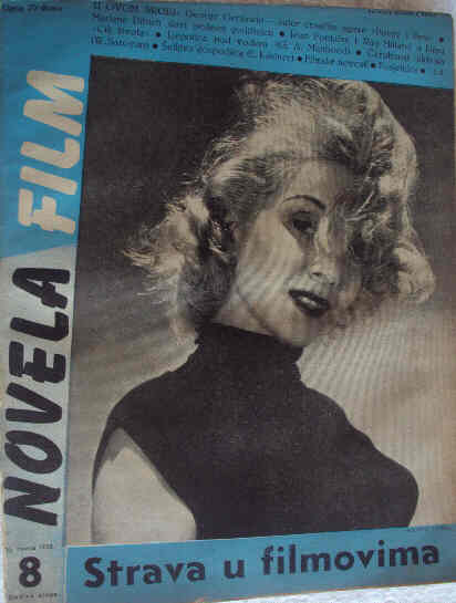 NOVELA FILM magazine side cover Issue 8  1953