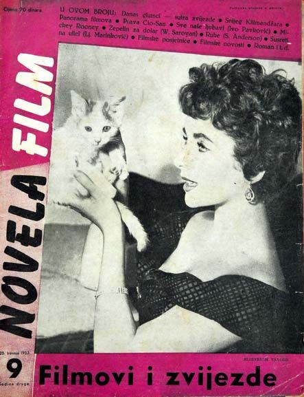NOVELA FILM magazine side cover Issue 9  1953