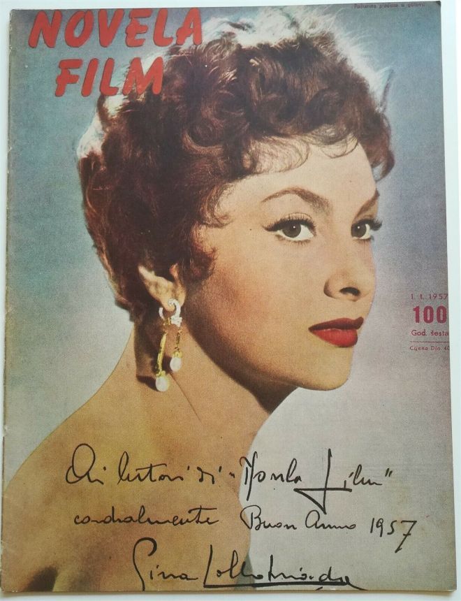 NOVELA FILM magazine side cover Issue 100 1 January 1957
