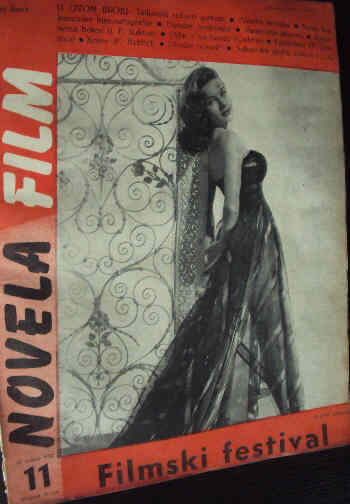 NOVELA FILM magazine side cover Issue 11  1953