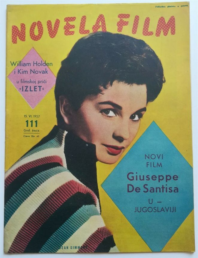 NOVELA FILM magazine side cover Issue 111  1957