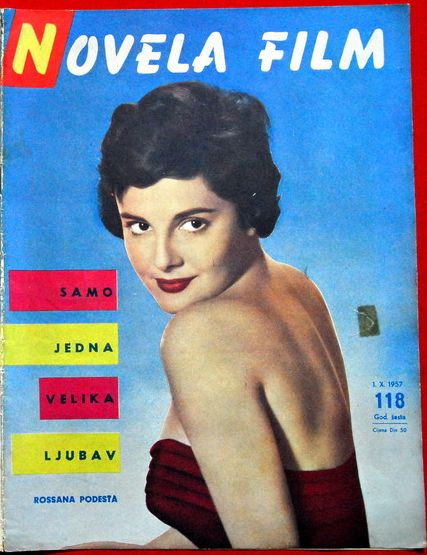 NOVELA FILM magazine side cover Issue 118  1957