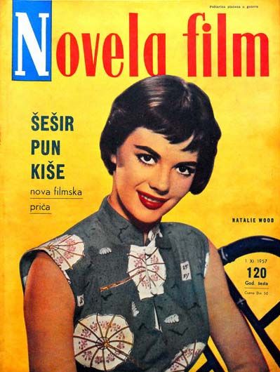 NOVELA FILM magazine side cover Issue 120  1957