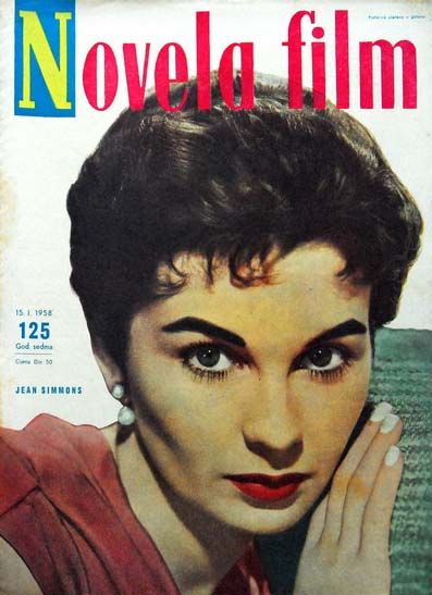 NOVELA FILM magazine side cover Issue 125  1958