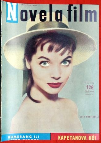 NOVELA FILM magazine side cover Issue 126  1958