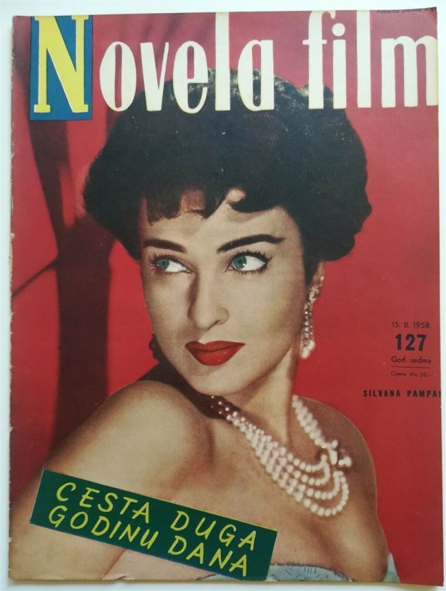 NOVELA FILM magazine side cover Issue 127  1958