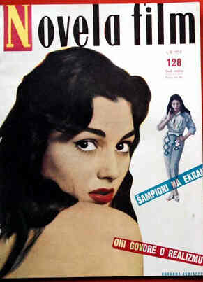 NOVELA FILM magazine side cover Issue 128  1958