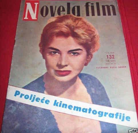 NOVELA FILM magazine side cover Issue 132  1958