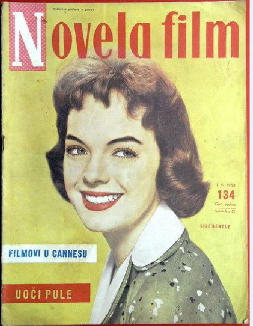 NOVELA FILM magazine side cover Issue 134  1958