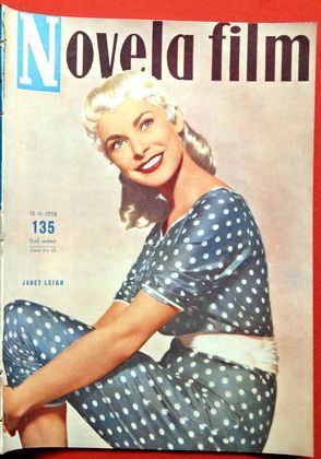 NOVELA FILM magazine side cover Issue 135  1958
