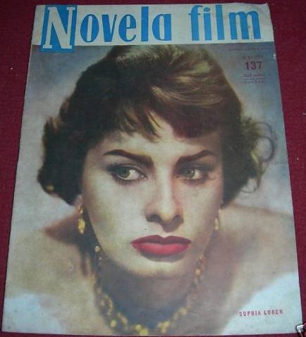 NOVELA FILM magazine side cover Issue 137  1958