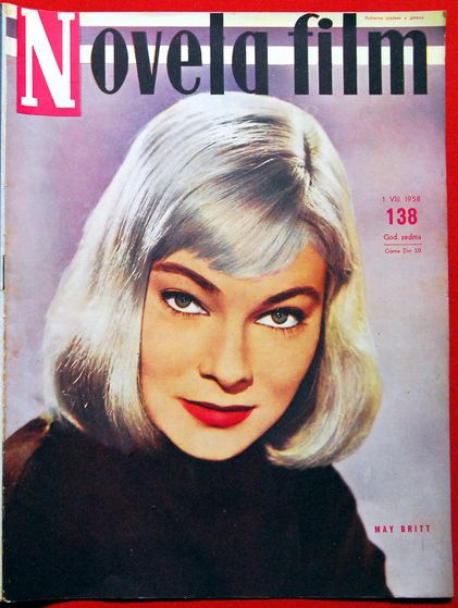 NOVELA FILM magazine side cover Issue 138  1958