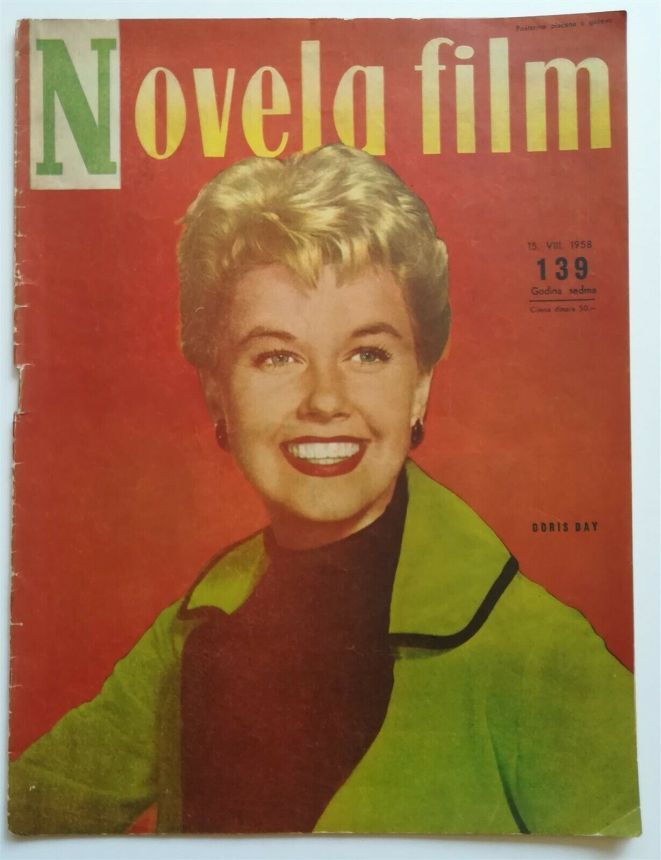 NOVELA FILM magazine side cover Issue 139  1958