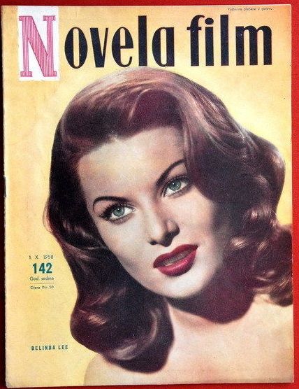 NOVELA FILM magazine side cover Issue 142  1958