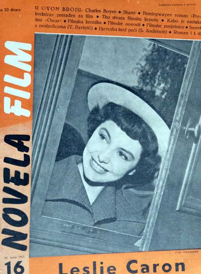 NOVELA FILM magazine side cover Issue 16  1953