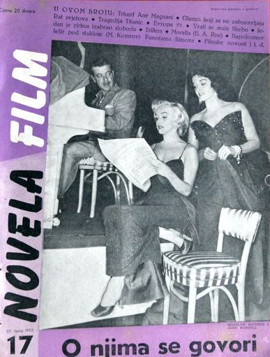 NOVELA FILM magazine side cover Issue 17  1953