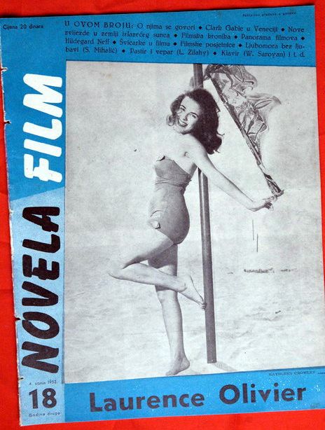 NOVELA FILM magazine side cover Issue 18  1953