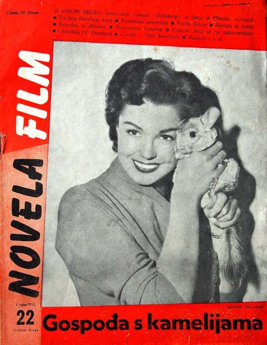 NOVELA FILM magazine side cover Issue 22  1953