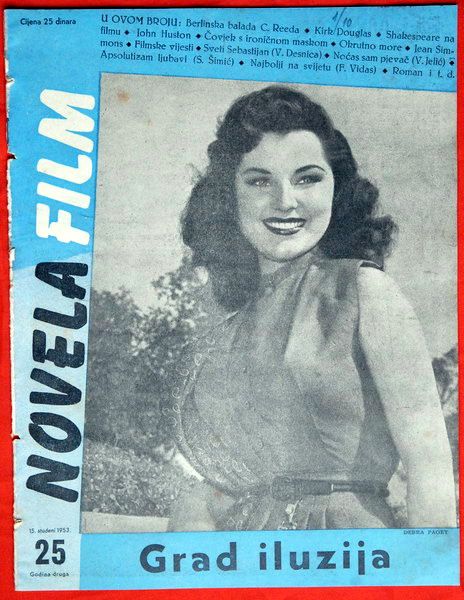 NOVELA FILM magazine side cover Issue 25  1953