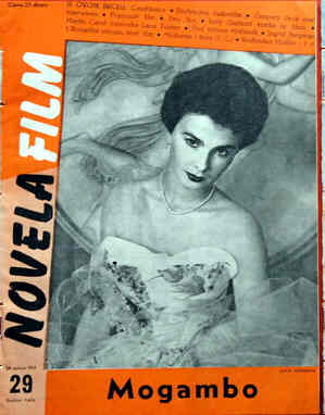 NOVELA FILM magazine side cover Issue 29 15 January 1954