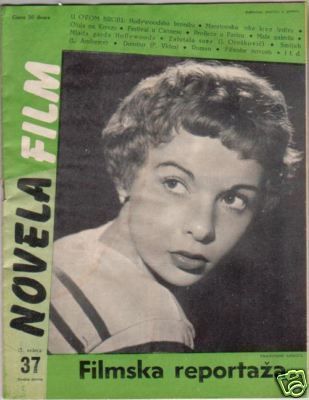 NOVELA FILM magazine side cover Issue 37 15 May 1954