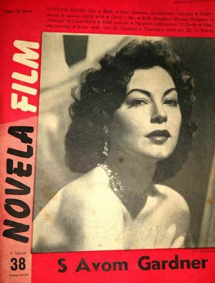NOVELA FILM magazine side cover Issue 38 1 June 1954