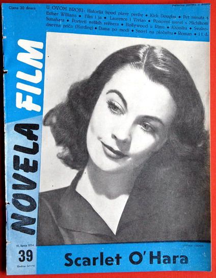 NOVELA FILM magazine side cover Issue 39 15 June 1954