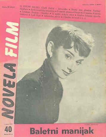 NOVELA FILM magazine side cover Issue 40 1 July 1954