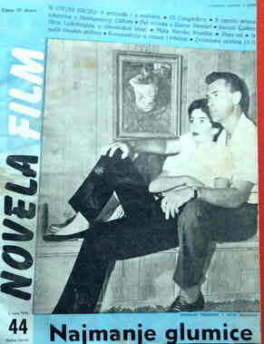 NOVELA FILM magazine side cover Issue 44 1 September 1954