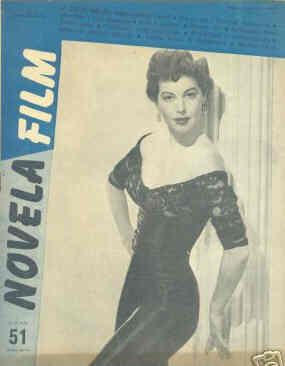NOVELA FILM magazine side cover Issue 51 15 December 1954
