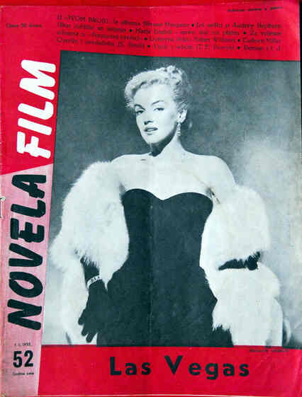 NOVELA FILM magazine side cover Issue 52 1 January 1955