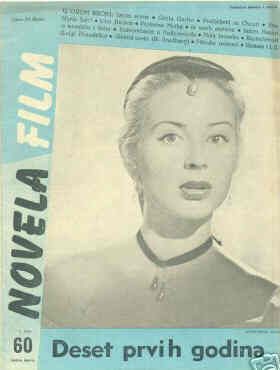 NOVELA FILM magazine side cover Issue 60 1 May 1955