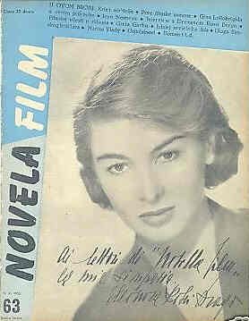 NOVELA FILM magazine side cover Issue 63 15 June 1955