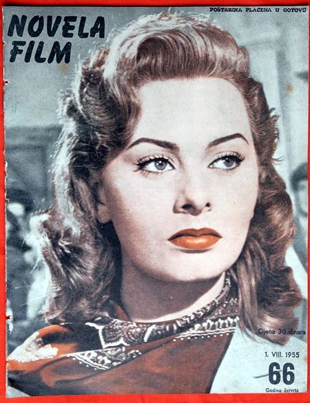 NOVELA FILM magazine side cover Issue 66 1 August 1955